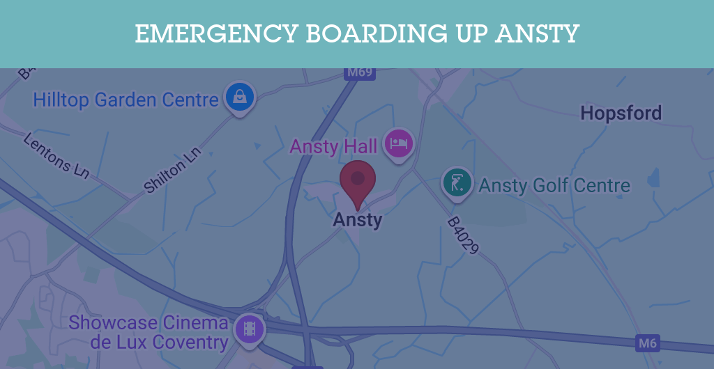 Emergency Boarding Up Services in Ansty - RH postcode