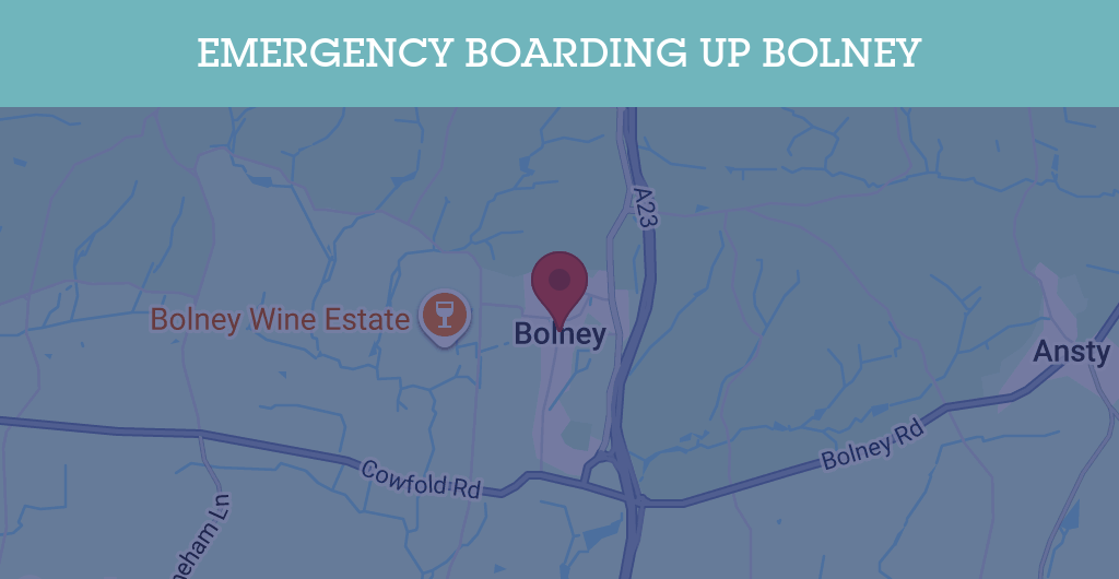Emergency Boarding Up Services in Bolney - RH postcode