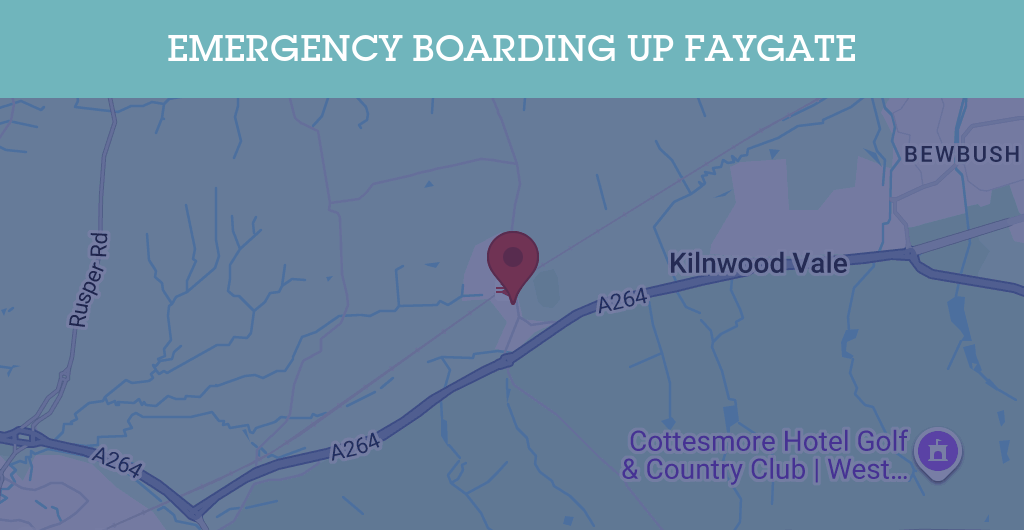 Emergency Boarding Up Services in Faygate - RH postcode