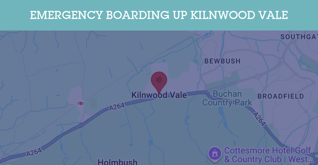 Emergency Boarding Up Services in Kilnwood Vale - RH postcode