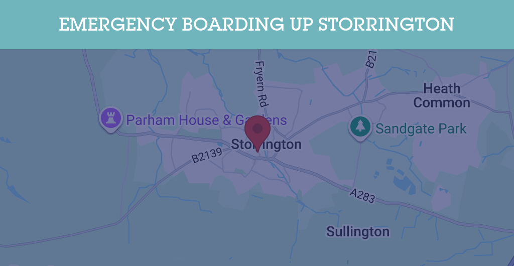 Emergency Boarding Up Services in Storrington - RH postcode
